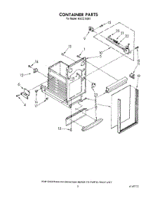 05 - Container parts for Kitchenaid Compactor KUCC150S1 from AppliancePartsPros.com