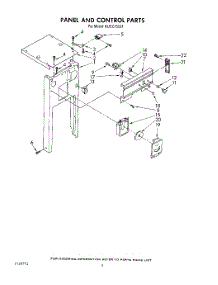 06 - Panel And Control parts for Kitchenaid Compactor KUCC150S1 from AppliancePartsPros.com