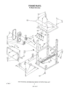 03 - Frame parts for Kitchenaid Compactor KUCS180S1 from AppliancePartsPros.com