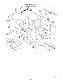 03 - Frame parts for Kitchenaid Compactor KUCC150S2 from AppliancePartsPros.com