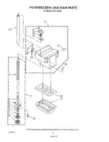 04 - Power Screw And Ram parts for Kitchenaid Compactor KUCC150S2 from AppliancePartsPros.com