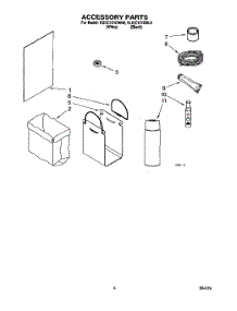 06 - Accessory parts for Kitchenaid Compactor KUCC151DWH0 from AppliancePartsPros.com