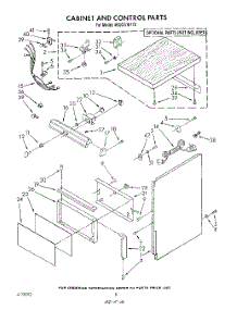 05 - Cabinet And Control parts for Whirlpool Compactor 4KUCS181T0 from AppliancePartsPros.com