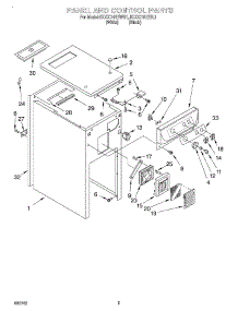 05 - Panel And Control parts for Kitchenaid Compactor KCCC151EBL1 from AppliancePartsPros.com