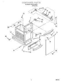 04 - Container parts for Kitchenaid Compactor KUCC151GBT1 from AppliancePartsPros.com