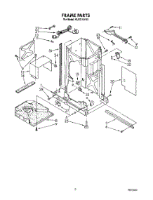 03 - Frame parts for Kitchenaid Compactor KUCC151V0 from AppliancePartsPros.com
