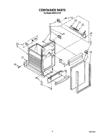 05 - Container parts for Kitchenaid Compactor KUCC151V0 from AppliancePartsPros.com