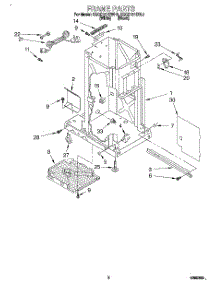 02 - Frame parts for Kitchenaid Compactor KCCC151DWH1 from AppliancePartsPros.com