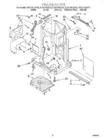 02 - Frame parts for Kitchenaid Compactor KUCC151EBL0 from AppliancePartsPros.com