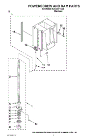 03 - Powerscrew And Ram Parts parts for Kitchenaid Compactor KUCS03FTSS2 from AppliancePartsPros.com