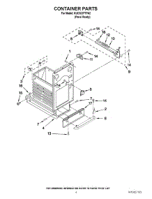04 - Container Parts parts for Kitchenaid Compactor KUCS03FTPA2 from AppliancePartsPros.com