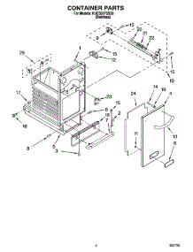 04 - Container Parts parts for Kitchenaid Compactor KUCS03FSSS0 from AppliancePartsPros.com
