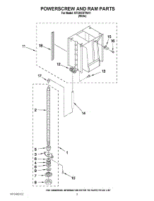 03 - Powerscrew And Ram Parts parts for Kitchenaid Compactor KFCK03ITWH1 from AppliancePartsPros.com