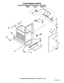 04 - Container Parts parts for Kitchenaid Compactor KUCS03CTBL1 from AppliancePartsPros.com