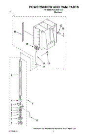 03 - Powerscrew And Ram Parts parts for Kitchenaid Compactor KUCS03FTSS1 from AppliancePartsPros.com