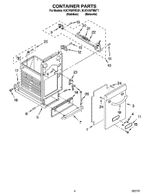 04 - Container Parts parts for Kitchenaid Compactor KUCV02FRSS1 from AppliancePartsPros.com