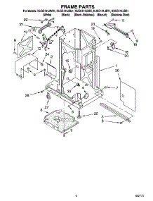 02 - Frame Parts parts for Kitchenaid Compactor KUCC151JBL1 from AppliancePartsPros.com