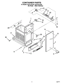 04 - Container Parts parts for Kitchenaid Compactor KUCC151LPA1 from AppliancePartsPros.com