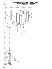 03 - Powerscrew And Ram Parts parts for Kitchenaid Compactor KUCV151MMT1 from AppliancePartsPros.com
