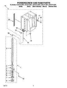 03 - Powerscrew And Ram Parts parts for Kitchenaid Compactor KUCC151JBS1 from AppliancePartsPros.com