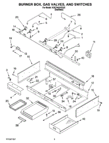 02 - Burner Box, Gas Valves, And Switches, Optional Parts parts for Kitchenaid Cooktop KGCP463KSS05 from AppliancePartsPros.com