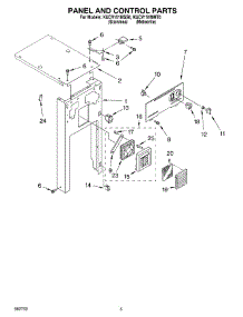 05 - Panel And Control Parts parts for Kitchenaid Compactor KUCV151MMT0 from AppliancePartsPros.com