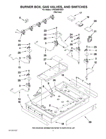 02 - Burner Box, Gas Valves, And Switches parts for Kitchenaid Cooktop KFGS366VSS01 from AppliancePartsPros.com