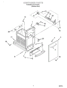 04 - Container parts for Kitchenaid Compactor KUCC151GSS1 from AppliancePartsPros.com