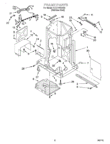 02 - Frame parts for Kitchenaid Compactor KUCC151GSS0 from AppliancePartsPros.com