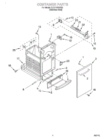 04 - Container parts for Kitchenaid Compactor KUCC151GSS0 from AppliancePartsPros.com