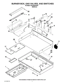 02 - Burner Box, Gas Valves, And Switches parts for Kitchenaid Cooktop KGCU462VSS00 from AppliancePartsPros.com