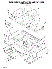 02 - Burner Box, Gas Valves, And Switches, Optional Parts parts for Kitchenaid Cooktop KGCP483KSS05 from AppliancePartsPros.com