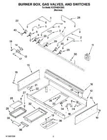 02 - Burner Box, Gas Valves, And Switches, Optional Parts parts for Kitchenaid Cooktop KGCP482KSS05 from AppliancePartsPros.com