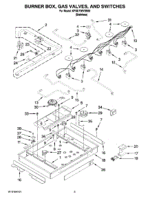 02 - Burner Box, Gas Valves, And Switches, Optional Parts (Not Included) parts for Kitchenaid Cooktop KFGU706VSS00 from AppliancePartsPros.com