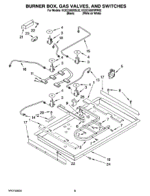 02 - Burner Box, Gas Valves, And Switches, Optional Parts parts for Kitchenaid Cooktop KGCC566RWW02 from AppliancePartsPros.com