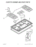 01 - Cooktop, Burner And Grate Parts