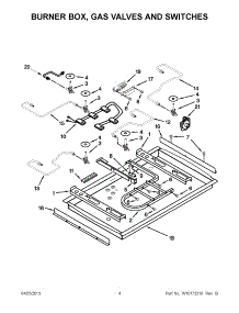02 - Burner Box, Gas Valves And Switches parts for Kitchenaid Cooktop KGCK366VSS00 from AppliancePartsPros.com
