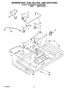 02 - Burner Box, Gas Valves, And Switches, Optional Parts parts for Kitchenaid Cooktop KGCC566RBL03 from AppliancePartsPros.com