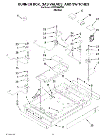 02 - Burner Box, Gas Valves, And Switches, Optional Parts (Not Included) parts for Kitchenaid Cooktop KFGS306VSS00 from AppliancePartsPros.com
