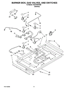 02 - Burner Box, Gas Valves, And Switches, Optional Parts parts for Kitchenaid Cooktop KGCS166GSS08 from AppliancePartsPros.com