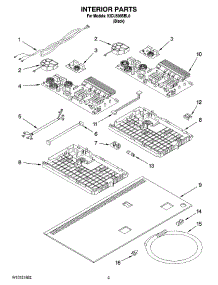 02 - Interior Parts parts for Kitchenaid Hood KICU508SBL0 from AppliancePartsPros.com