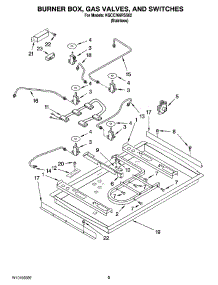 02 - Burner Box, Gas Valves, And Switches, Optional Parts parts for Kitchenaid Cooktop KGCC766RSS02 from AppliancePartsPros.com