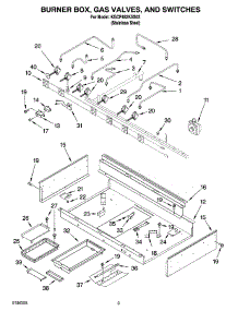 02 - Burner Box, Gas Valves, And Switches, Optional Parts parts for Kitchenaid Cooktop KGCP482KSS03 from AppliancePartsPros.com