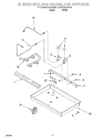 02 - Section parts for Kitchenaid Cooktop KGCT055GBL0 from AppliancePartsPros.com
