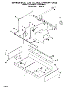 02 - Burner Box, Gas Valves, And Switches parts for Kitchenaid Cooktop KGCV465MSS02 from AppliancePartsPros.com