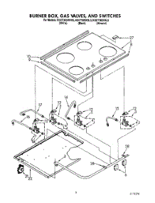 03 - Section parts for Kitchenaid Cooktop KGCT365XWH3 from AppliancePartsPros.com