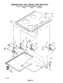 03 - Section parts for Kitchenaid Cooktop KGCT365XAL2 from AppliancePartsPros.com