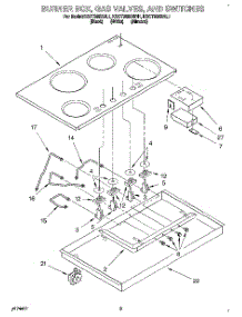 03 - Burner Box, Gas Valves, And Switches parts for Kitchenaid Cooktop KGCT365BBL1 from AppliancePartsPros.com