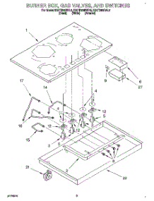 03 - Burner Box, Gas Valves, And Switches parts for Kitchenaid Cooktop KGCT365BBL3 from AppliancePartsPros.com