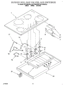 03 - Burner Box, Gas Valves, And Switches parts for Kitchenaid Cooktop KGCT365BAL2 from AppliancePartsPros.com